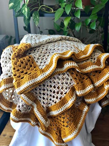 Amazon.com: Crochet, Twin, Afghan, Blanket, Handmade, Gender .