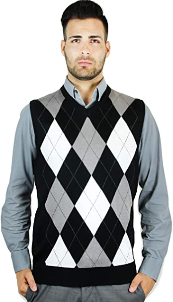 Blue Ocean Argyle Classic Sweater Vest at Amazon Men's Clothing sto