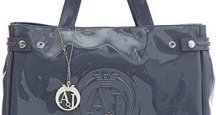 Amazon.com: Armani Jeans Medium Embossed Logo Patent Vinyl Bag .