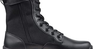 Amazon.com: Ludey Men's 8" Tactical Military Combat Boots Leather .