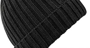 Amazon.com: Beechfield Unisex Winter Chunky Ribbed Beanie Hat (One .