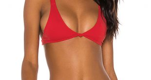 MINIMALE ANIMALE The Aura Bikini Top in Cherry Bomb | REVOL