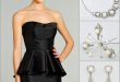 Pearl Jewelry | Red cocktail dress, Black evening dresses, Fashi