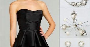 Pearl Jewelry | Red cocktail dress, Black evening dresses, Fashi