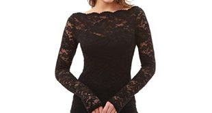 Black Lace Tops: Amazon.c