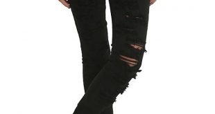 LOVEsick Black Ripped Skinny Jea