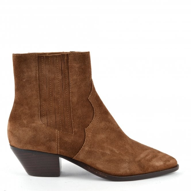Future | Women's Brown Suede Ankle Boots | Ash UK Official Si