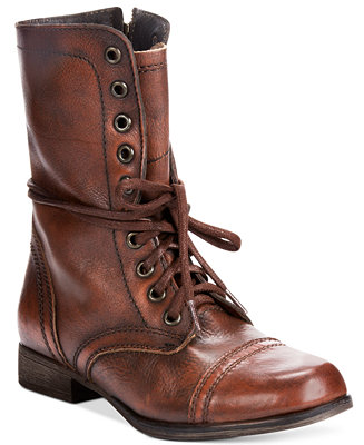 Steve Madden Women's Troopa Combat Leather Boots & Reviews - Boots .