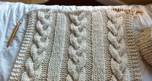 Cable Knit Blanket pattern by Knitting Revolution | Cable knit .