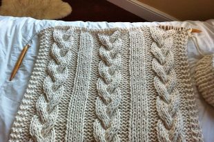 Cable Knit Blanket pattern by Knitting Revolution | Cable knit .