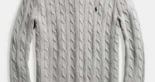 Cable-Knit Cotton Sweat