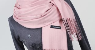 Women solid color cashmere scarves with tassel lady winter thick .