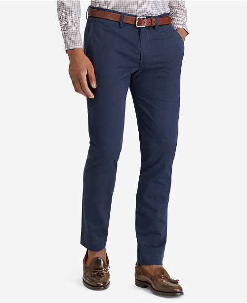 Polo Ralph Lauren Men's Straight-Fit Bedford Stretch Chino Pants .