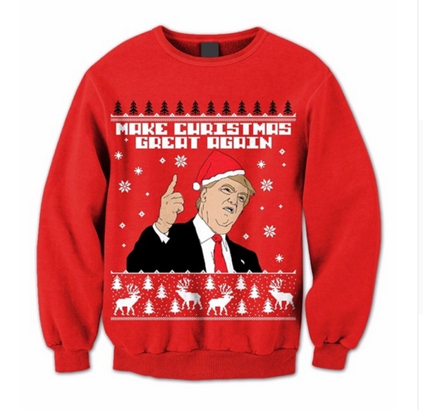 Whloesale Christmas Sweater x Make Christmas Great Again x Trump .
