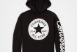 Converse Signature Chuck Taylor Patch Cropped Hoodie Girls Hoodie .
