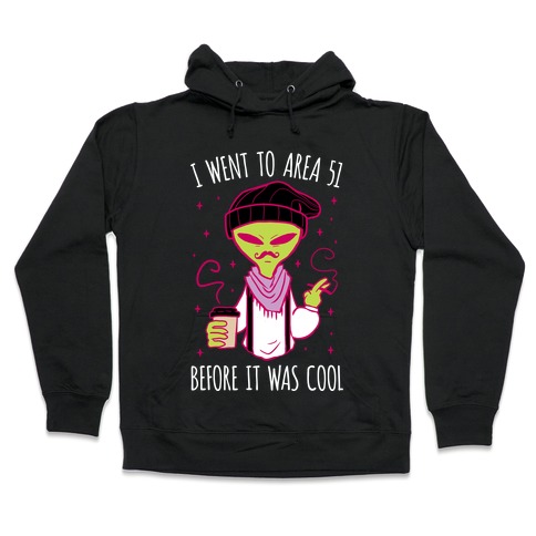 I Went To Area 51 BEFORE It Was Cool Hooded Sweatshirts | LookHUM