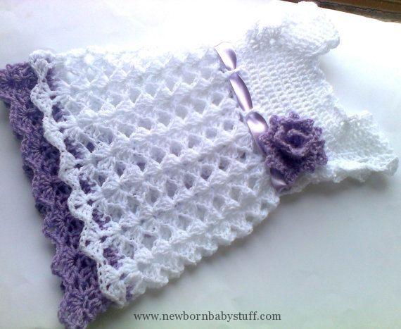 Crochet Baby Dress Baby dress pattern newborn baby clothes pattern .