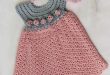 See that beautiful dress for girls. pink. crochet yarn. | Crochet .