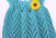 Tulip Chevrons Crochet Baby Dress | AllFreeCrochet.c