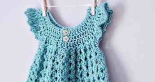 FREE Baby Dress Crochet Patterns | Crochet baby dress pattern .