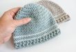 Easy Striped Crochet Baby Hat Pattern - Dabbles & Babbl