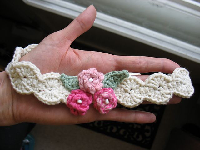 free baby headband crochet pattern | Baby headbands crochet .