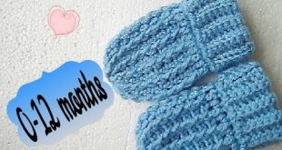 Easy crochet Baby Mittens gloves tutorial mitts 0-12 months Happy .