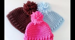 simple and Easy Crochet Baby Hat/Beanie - YouTu