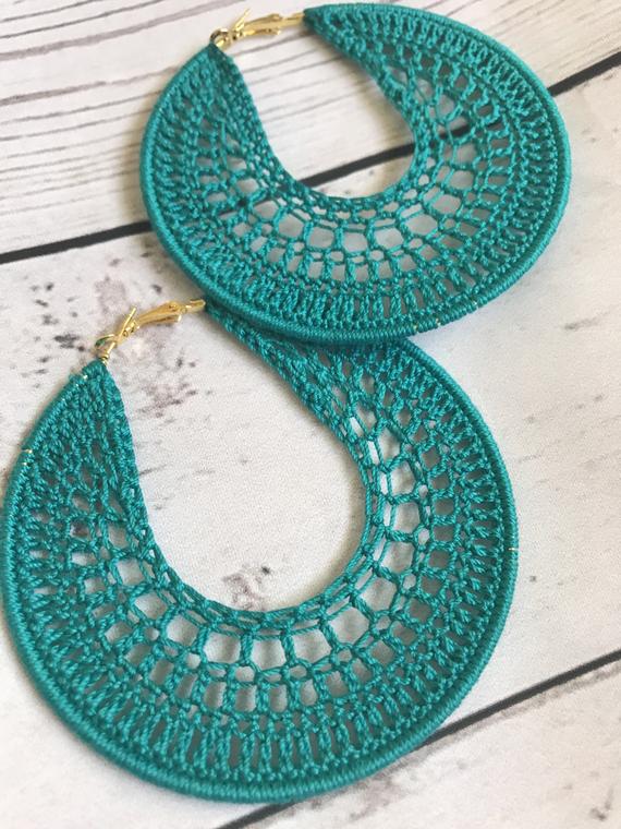 Crochet Earrings PATTERN ONLY/Crochet Pattern | Et