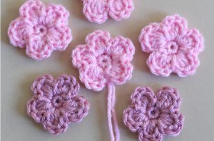 Simple Crochet Flower – Pattern and Tutori