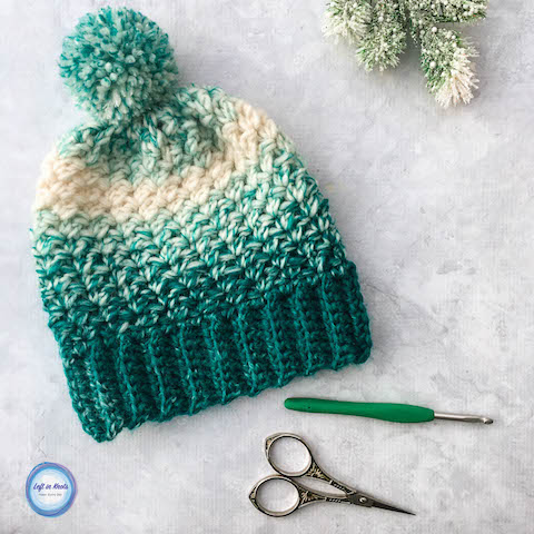 Crochet Snowball Slouch Hat - Free One Skein Pattern — Left in Kno