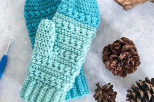 Snow Drops Mittens Free Crochet Pattern — Left in Kno