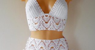 High Waist Crochet Swimsuit Lace High Waisted Crochet Bikini | Et