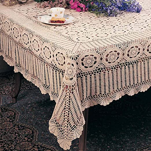 Amazon.com: TCC Handmade Crochet Lace Tablecloth. 100% Cotton .