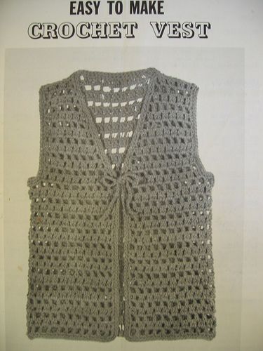 Easy to Make Crochet Vest | Crochet vest pattern, Crochet .