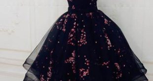 Black Cute Sweetheart Tulle Formal Dresses, Puffy Strapless .