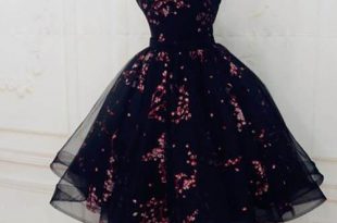 Black Cute Sweetheart Tulle Formal Dresses, Puffy Strapless .
