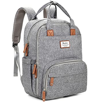 Amazon.com : Diaper Bag Backpack, RUVALINO Multifunction Travel .