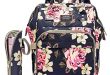 Amazon.com : Diaper Bag Backpack Floral Baby Bag Water-resistant .