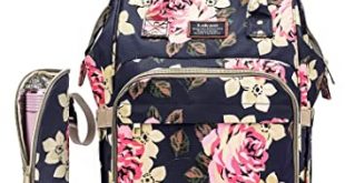 Amazon.com : Diaper Bag Backpack Floral Baby Bag Water-resistant .