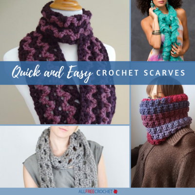 19 Quick and Easy Crochet Scarves | AllFreeCrochet.c