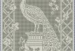Peacock and Trellis Filet Crochet Pattern | Et