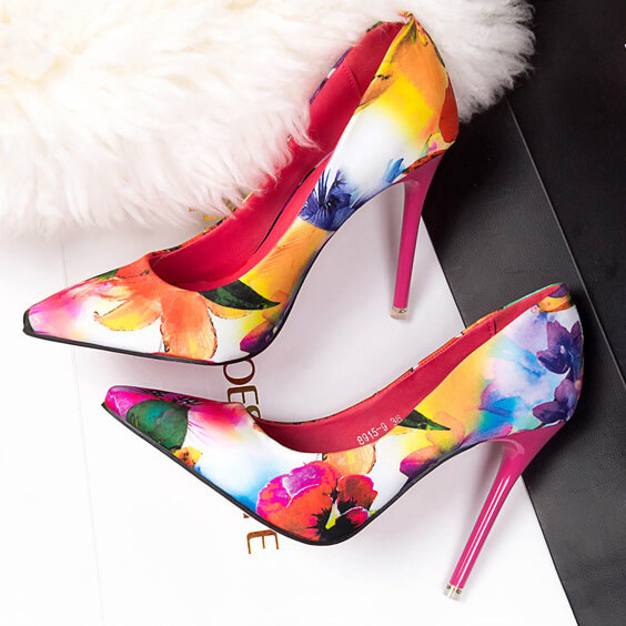 Rene » Floral print pumps » The Cadence