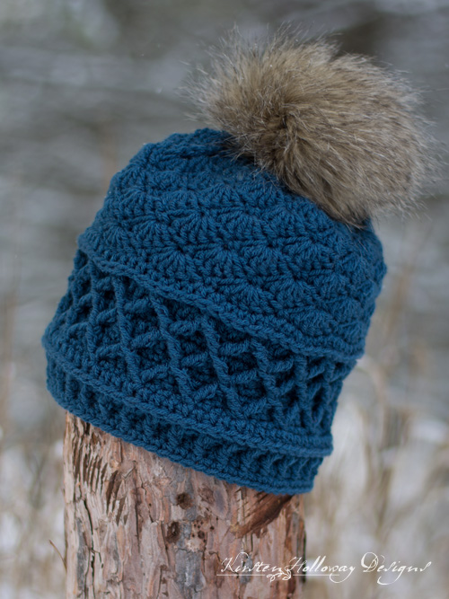 Snow Country Ski Beanie, A Free Unisex Crochet Hat Pattern .