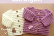 Knobbly baby cardi Free Crochet Pattern | Crochet baby sweater .
