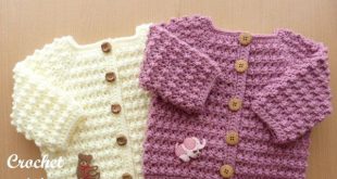 Knobbly baby cardi Free Crochet Pattern | Crochet baby sweater .