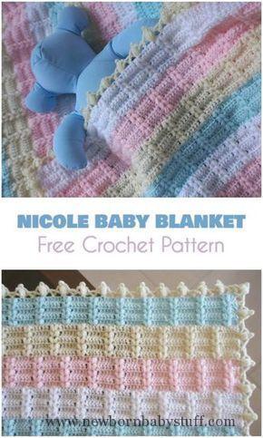 Baby Knitting Patterns Nicole Baby Blanket [Free Crochet Pattern .