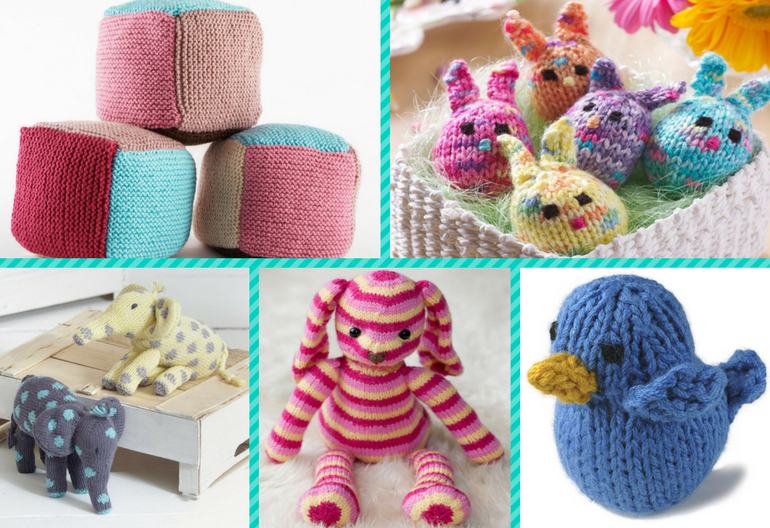 10 (Free) Beginner Knitting Patterns for Fun Toys! | Knitting Wom