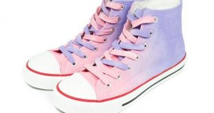 Lavender to Pink Gradient Shoes - Girls Shoes - Gradient Shoes .