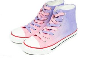 Lavender to Pink Gradient Shoes - Girls Shoes - Gradient Shoes .